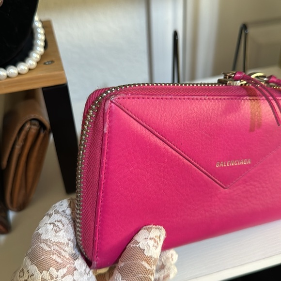 Authentic BALENCIAGA Papier Continental Leather Zip Around Long Wallet - Picture 14 of 16